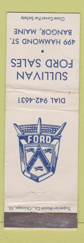 Matchbook Cover - Sullivan Ford Bangor ME WEAR