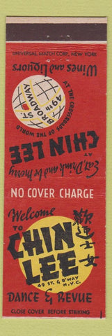 Matchbook Cover - Chin Lee Chinese Food New York City