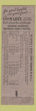Matchbook Cover - Chin Lee Chinese Food New York City