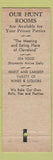 Matchbook Cover - Kornman's Restaurant Cleveland OH lobster