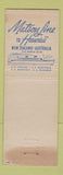 Matchbook Cover - Matson Line shipping cruise? Girlie