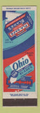 Matchbook Cover - Ohio Blue Label Razor Blades