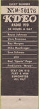 Matchbook Cover - KDEO Radio San Diego CA