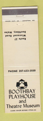 Matchbook Cover - Boothbay Playhouse Theatre Museum Boothbay ME