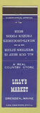 Matchbook Cover - Lilly's Market Dresden ME