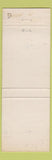 Matchbook Cover - Naval Training Center Great Lakes IL