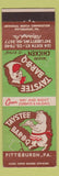 Matchbook Cover - Taystee BBQ Chicken Pittsburgh PA BBQ pig