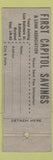 Matchbook Cover - First Capitol Savings Baltimore MD