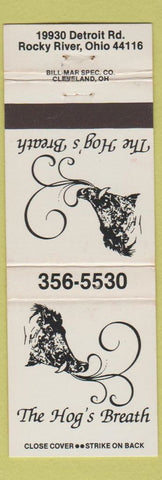 Matchbook Cover - Hog's Breath Rocky River OH boar