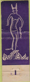Matchbook Cover - Blackstone Chicago IL Balinese Room girlie WORN