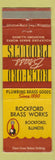 Matchbook Cover - Rockford Brass Works IL