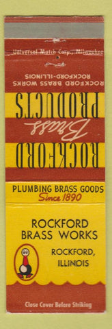 Matchbook Cover - Rockford Brass Works IL
