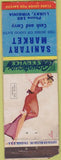 Matchbook Cover - Sanitary Market Luray VA pinup STRIKER WEAR