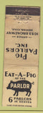 Matchbook Cover - Eat A Pig Parlor Denver Colorado WORN