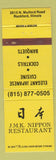 Matchbook Cover - JMK Nippon Japanese Restaurant Rockford IL