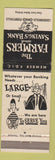 Matchbook Cover - Farmers Savings Bank Loudonville Perrysville OH