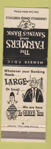 Matchbook Cover - Farmers Savings Bank Loudonville Perrysville OH