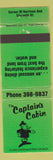 Matchbook Cover - Captain's Cabin