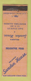Matchbook Cover - Eklund's Sweden Hosue Rockford IL WEAR