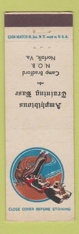 Matchbook Cover - Amphibious Training Base Norfolk VA