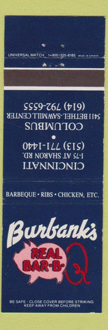 Matchbook Cover - Burbank's BBQ Cincinnati Columbus OH