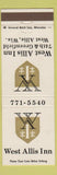 Matchbook Cover - West Allis Inn WI