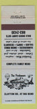 Matchbook Cover - The Parkmoor Restaurant Clayton MO BLUE WEAR