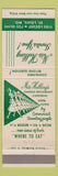 Matchbook Cover - Miss Hulling Restaurants St Louis MO girlie