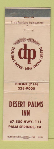 Matchbook Cover - Desert Palms Inn Palm Springs CA WEAR