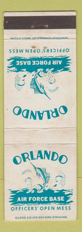 Matchbook Cover - Orlando Air Force Base Mess FL WEAR