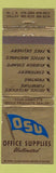 Matchbook Cover - OSU Office Supply West Los Angeles CA WORN