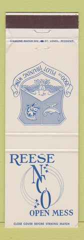 Matchbook Cover - Reese NCO Open Mess 3500th Pilot Training Wing