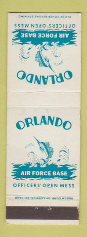 Matchbook Cover - Orlando Air Force Base Mess FL WEAR