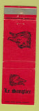 Matchbook Cover - Le Sanglier French Restaurant Tarzana CA Boar