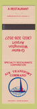 Matchbook Cover - Air Transport Command Restaurant Wilmington DE