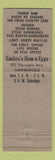 Matchbook Cover - Gmitro's Minneapolis MN WORN pig