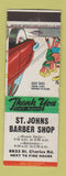 Matchbook Cover - St Johns Barber Shop WEAR