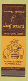 Matchbook Cover - Cloven Hoof Steak House Marengo IL pig sheep