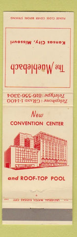 Matchbook Cover - Muehlebach Hotel Kansas City MO