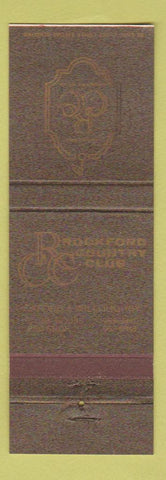 Matchbook Cover - Rockford Country Club IL
