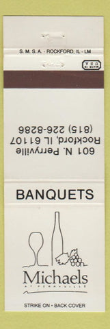 Matchbook Cover - Michaels Restaurant Rockford IL