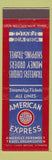 Matchbook Cover - American Express Travel Agency Steamship tickets