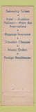 Matchbook Cover - American Express Travel Agency Steamship tickets