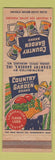 Matchbook Cover - Country Brand Canned Vegetables Milwaukee WI