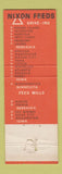 Matchbook Cover - Nixon Feeds WORN