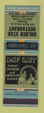 Matchbook Cover - Golden Star Restaurant Chicago IL Chinese