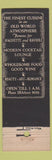 Matchbook Cover - The Village Chicago IL Italian restaurant