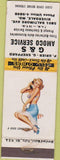 Matchbook Cover - G and S Amoco oil gas Riverdale MD pinup