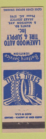 Matchbook Cover - Lakewood Auto Tire Supply OH