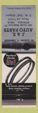 Matchbook Cover - Perfect Circle Piston Rings J&K Auto Parts Purcell OK